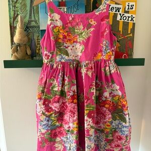 Polo Ralph Lauren Girls Pink Floral Dress size 6